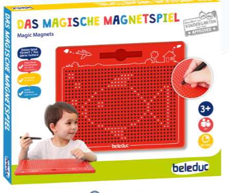 Magnetic Drawing Board, grand, rouge