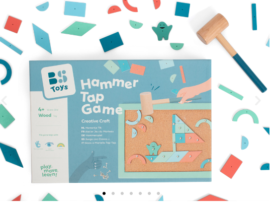 Jeu de marteau à tapoter — Créations en liège et bois