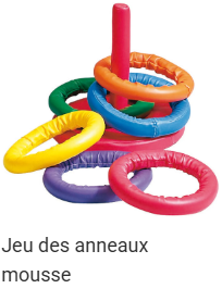 Jeu des anneaux mousse — Jeu de lancer